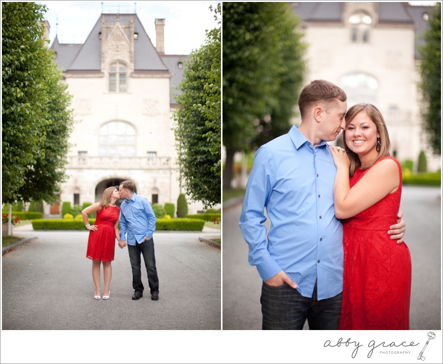 Ochre Court Newport Rhode Island engagement session