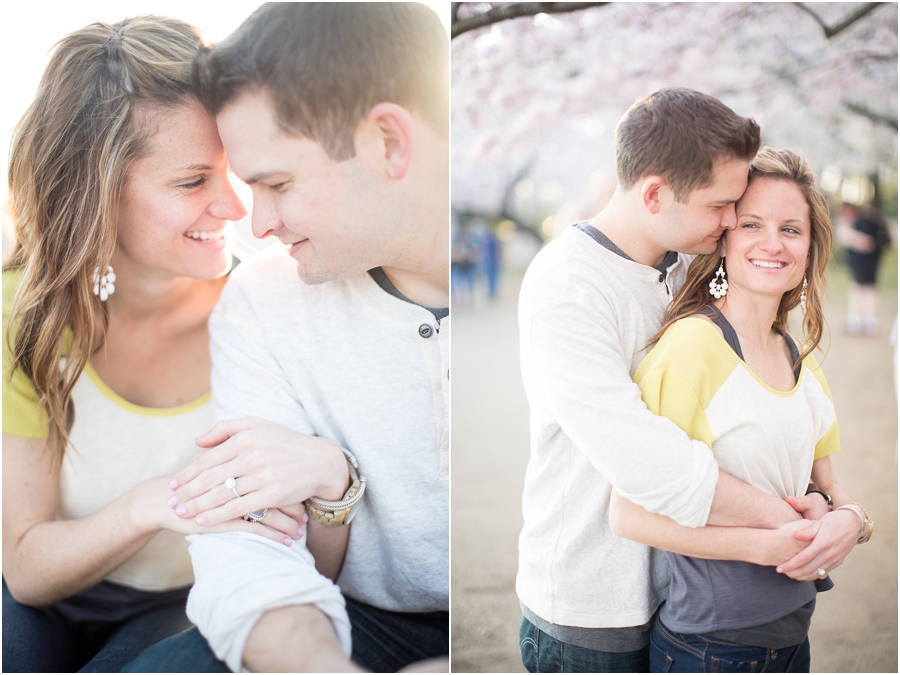 Washington DC cherry blossoms engagement session- Abby Grace Photography