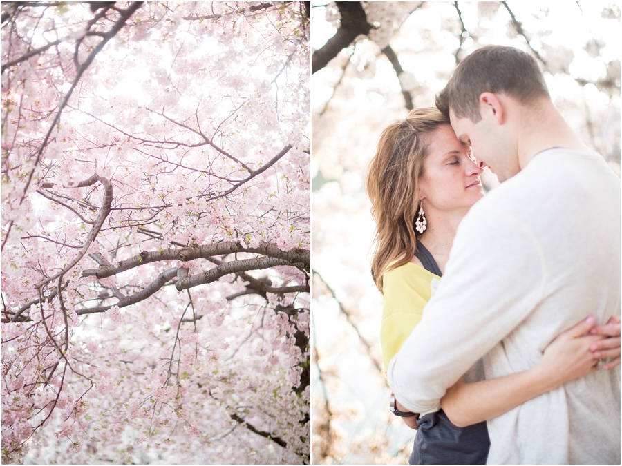Washington DC cherry blossoms engagement session- Abby Grace Photography