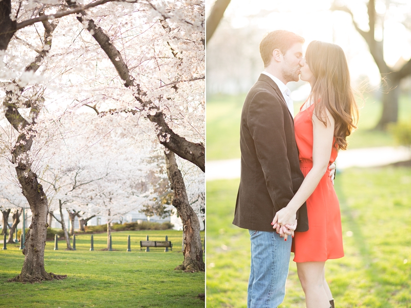 Washington DC Cherry Blossoms engagement session- Abby Grace