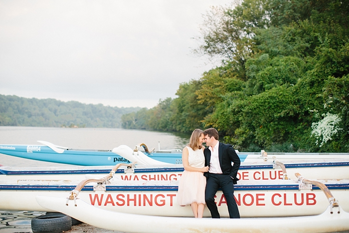 Preppy Georgetown engagement session on the water- Abby Grace Photography