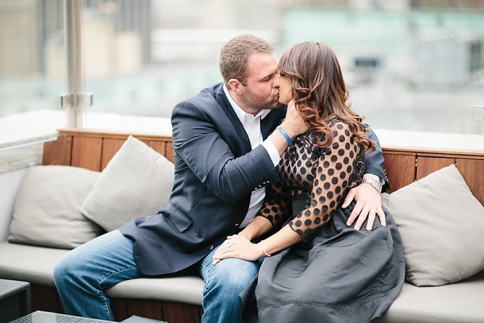 New York City rooftop lounge anniversary session- Abby Grace Photography