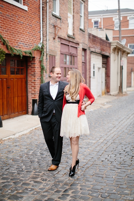 Hoboken, New Jersey engagement session by Abby Grace Photography