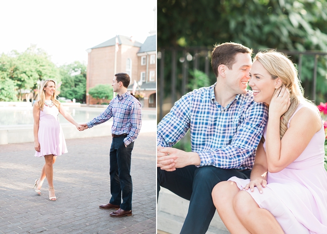 sunrise engagement session in Old Town Alexandria- Abby Grace Photography
