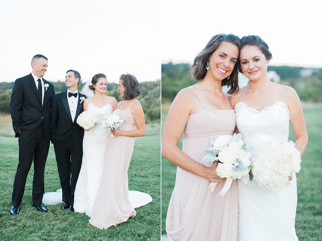 Blush + white Creighton Farms wedding | Abby Grace Photography