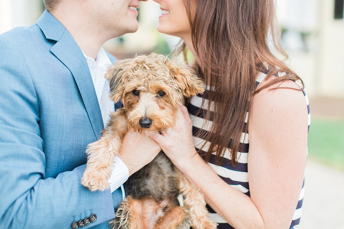 Oatlands Plantation engagement session with Yorkie Poo puppy | Abby Grace