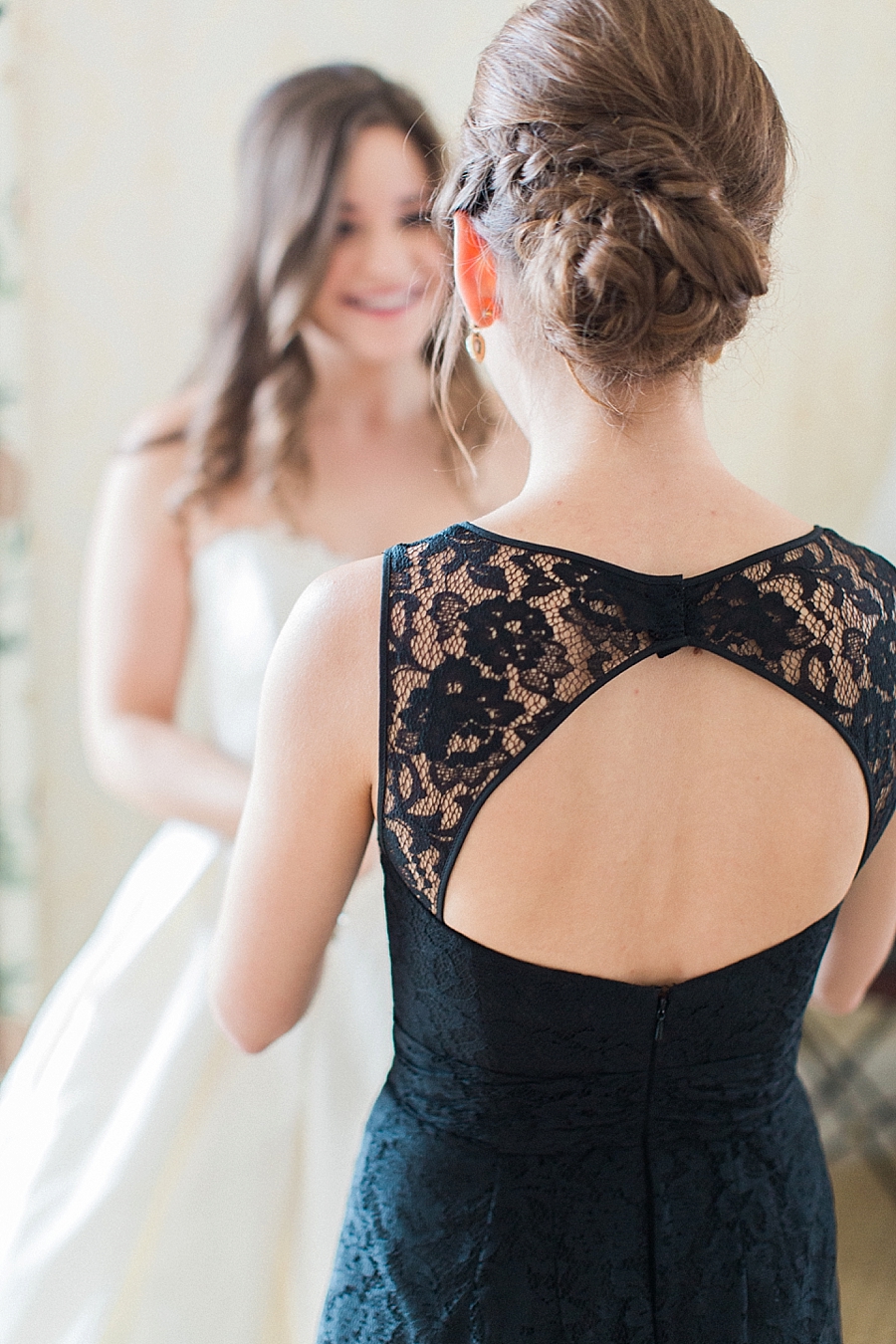 Black Amsale bridesmaid dresses | Abby Grace Photography