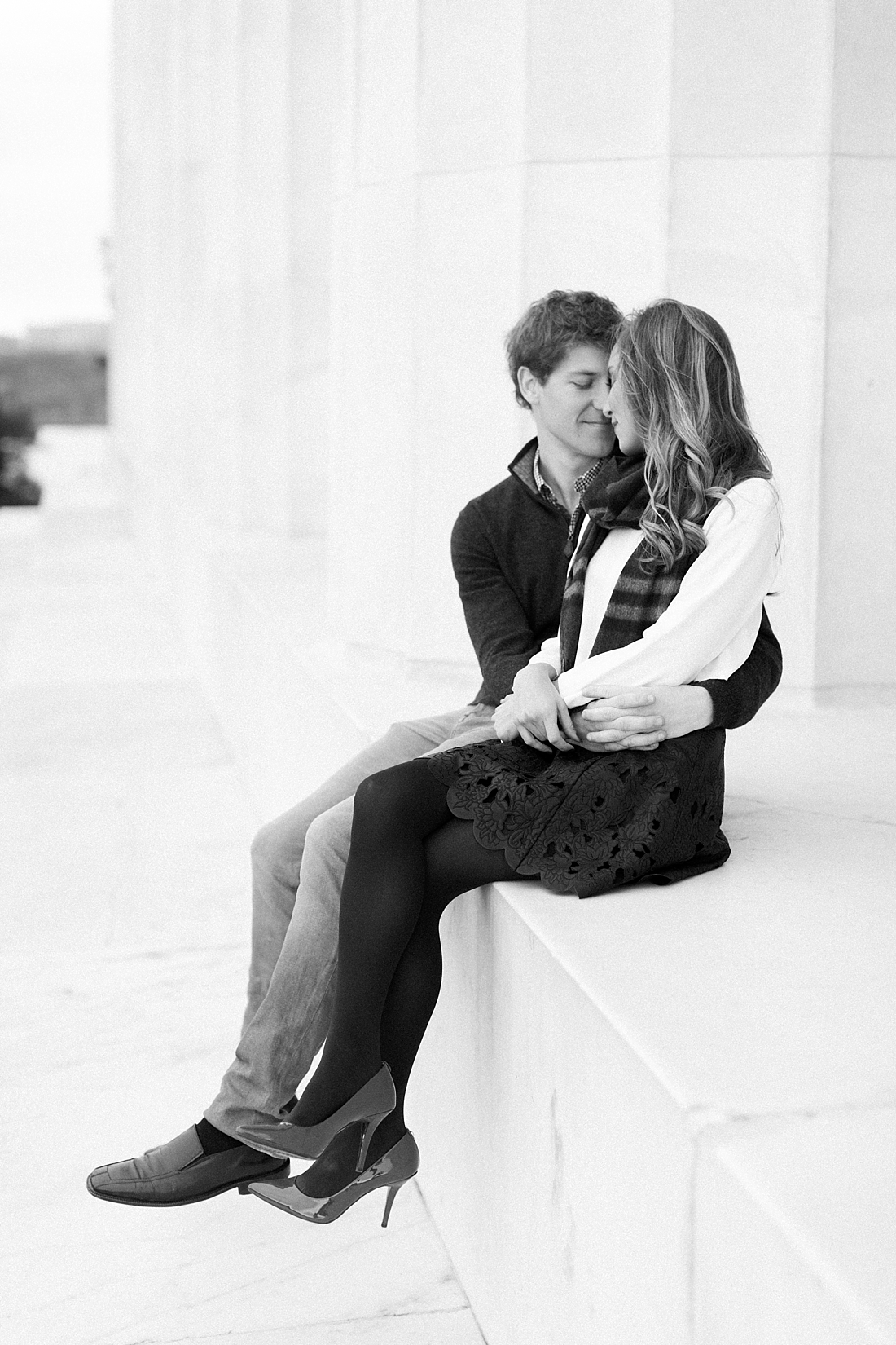 Washington DC engagement session at the Lincoln Memorial