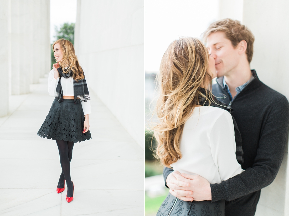 Washington DC engagement session at the Lincoln Memorial