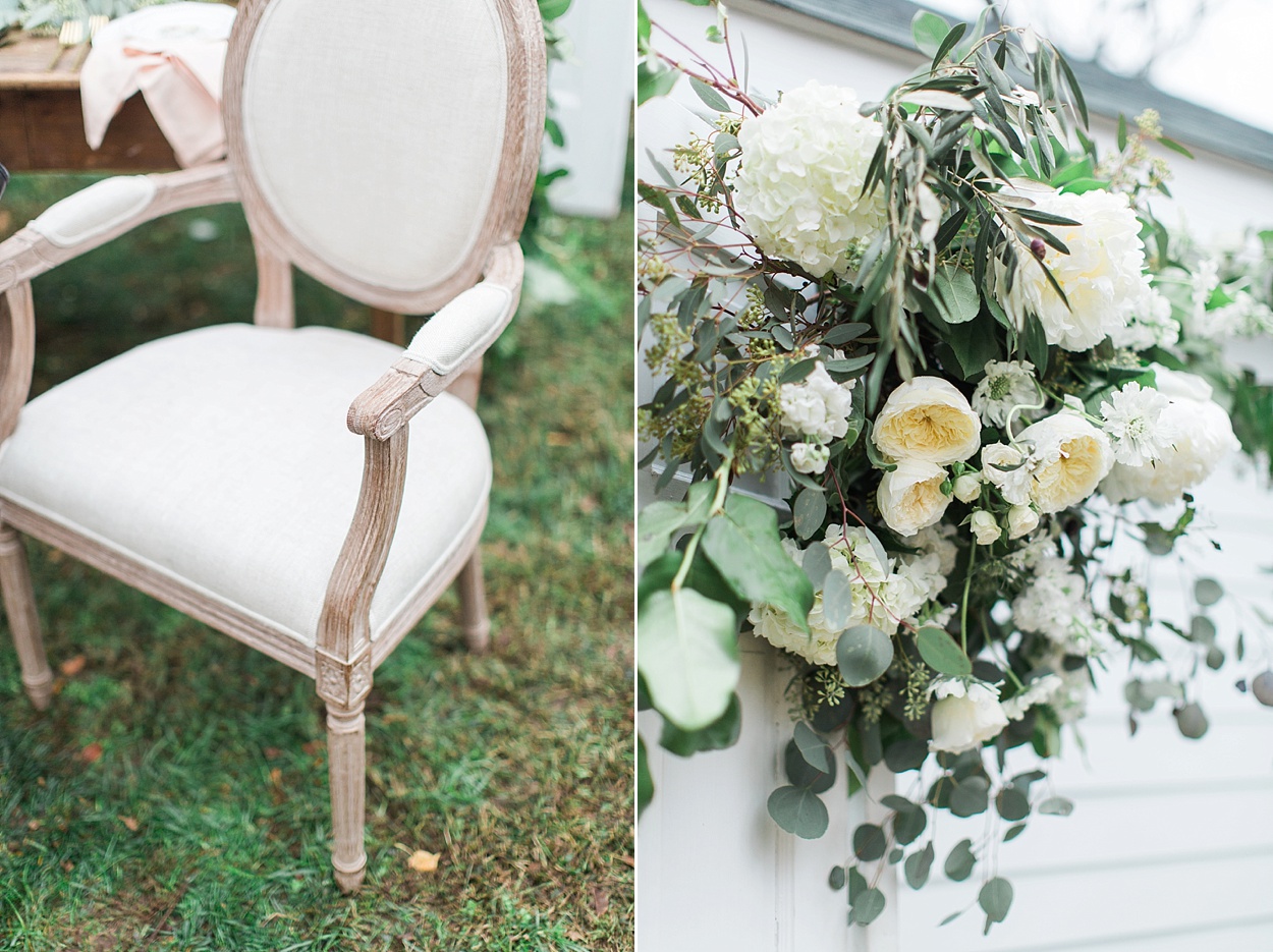 French styled wedding shoot with blush + soft green | Dear Sweetheart Events + Abby Grace Photography 
