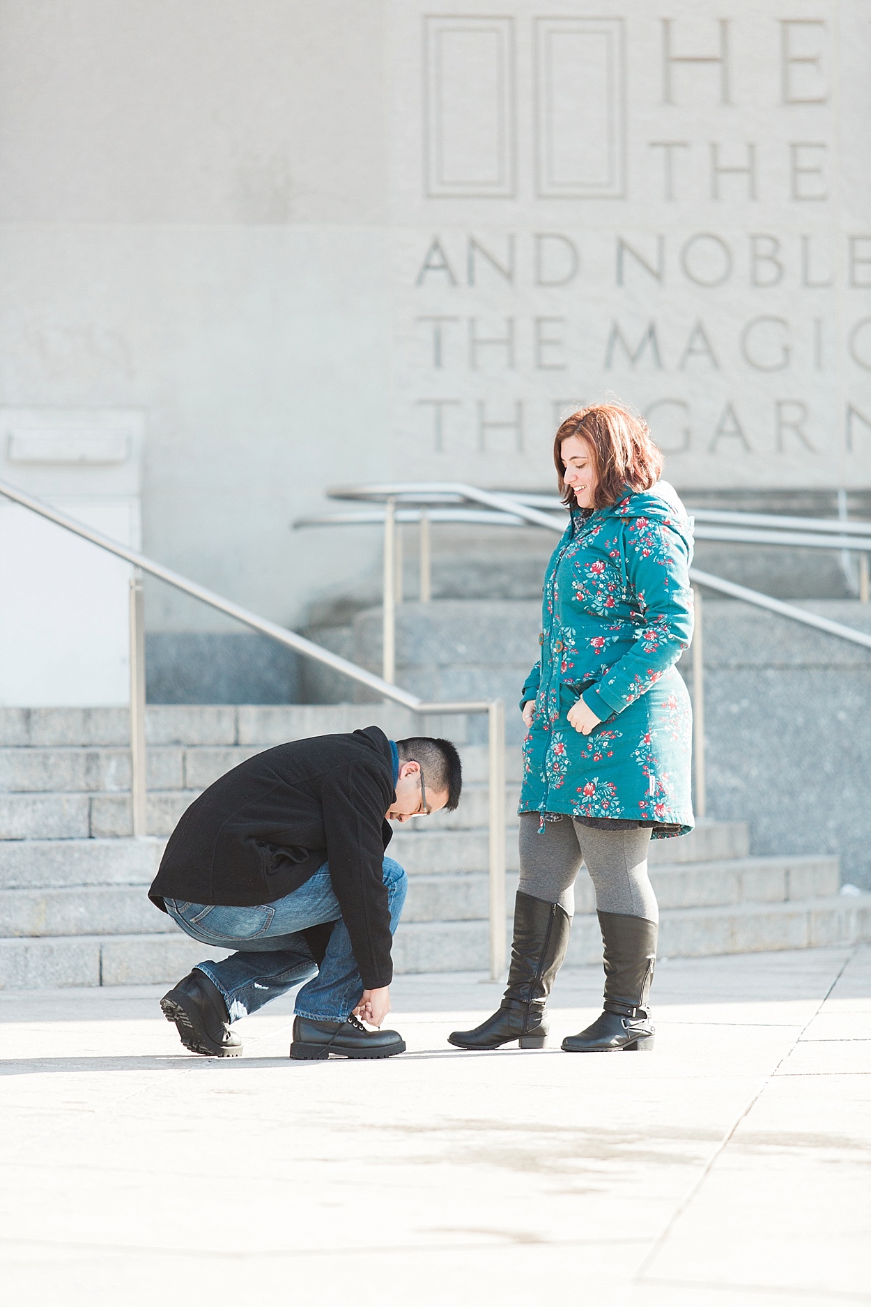New York Brooklyn Public Library proposal | Abby Grace Photography