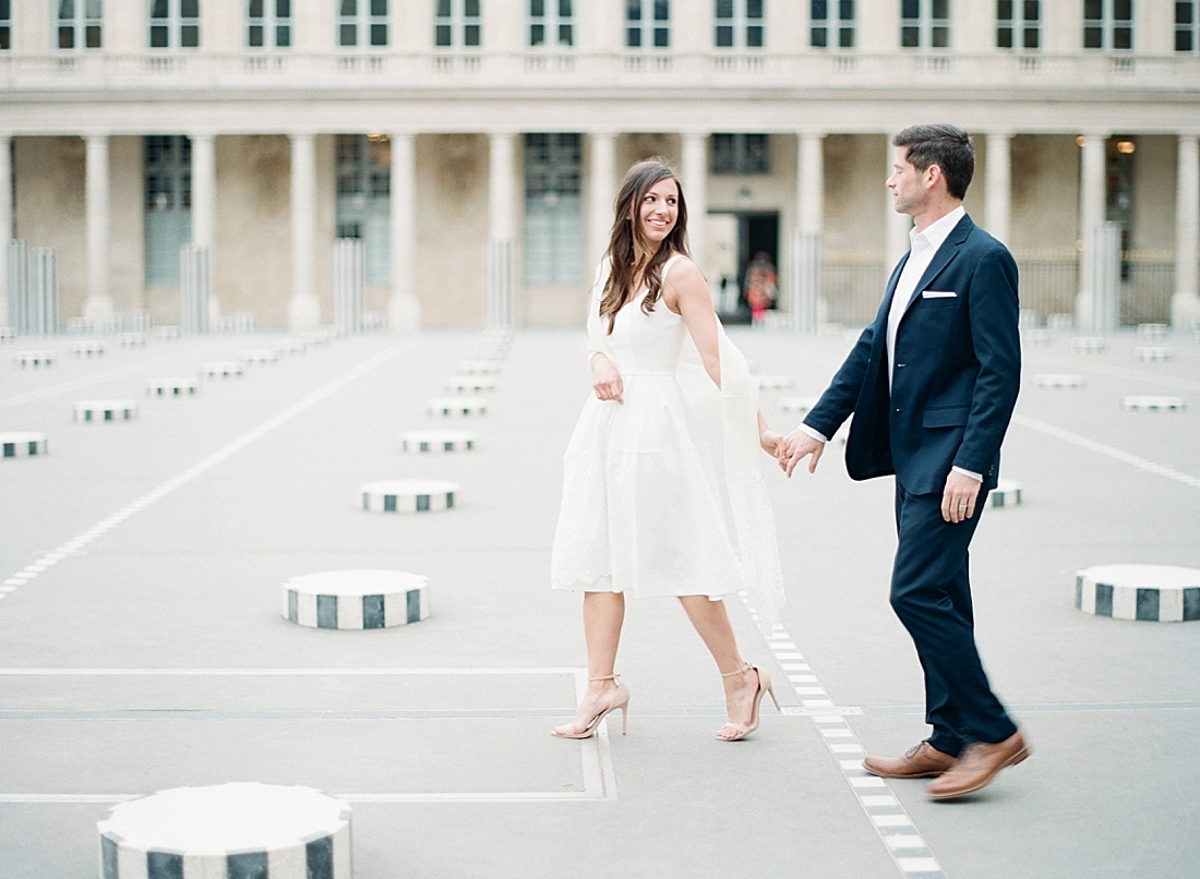 Paris anniversary session at Palais Royale | Abby Grace Photography
