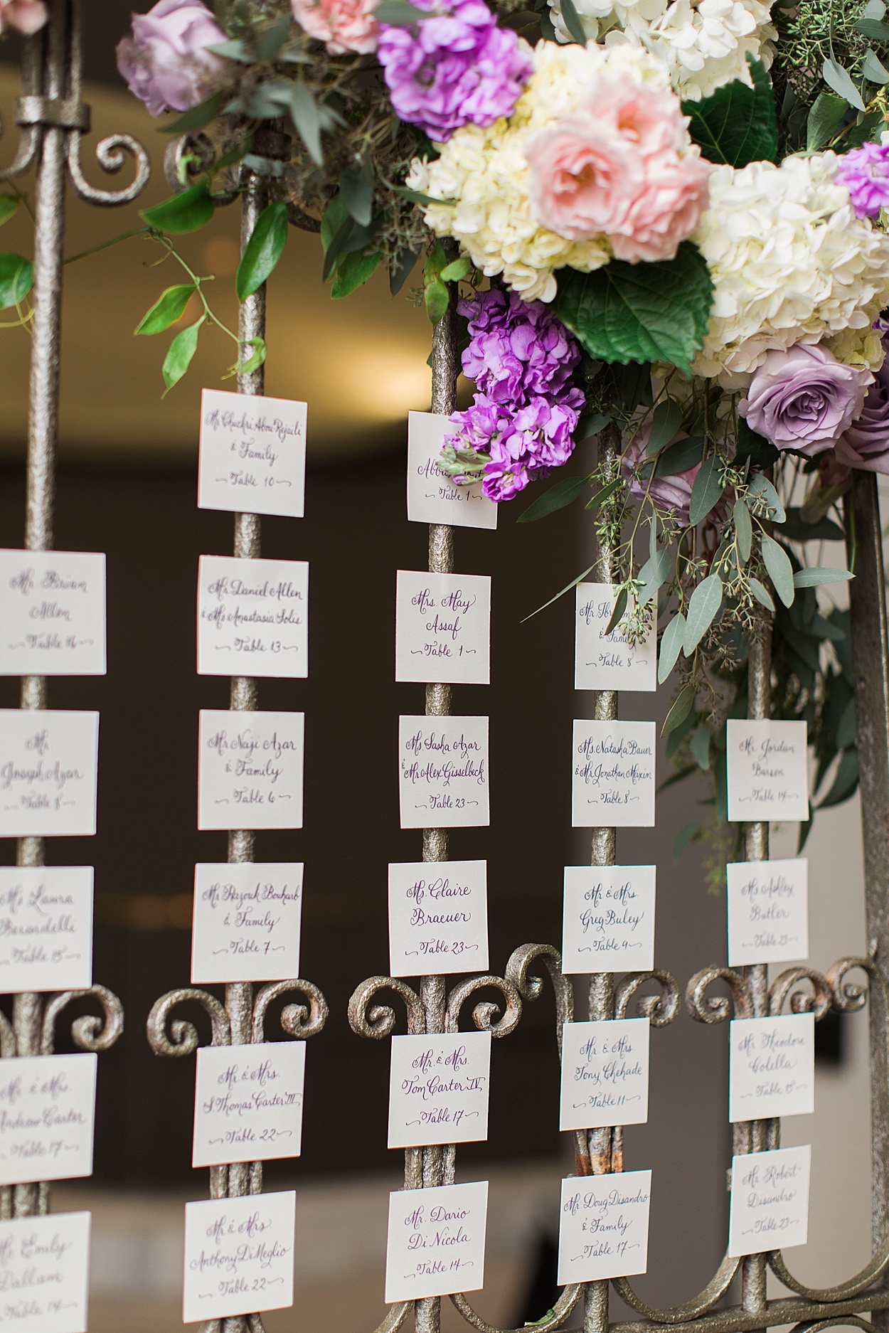 Blush & purple wedding at National Museum of Women in the Arts | Abby Grace Photography