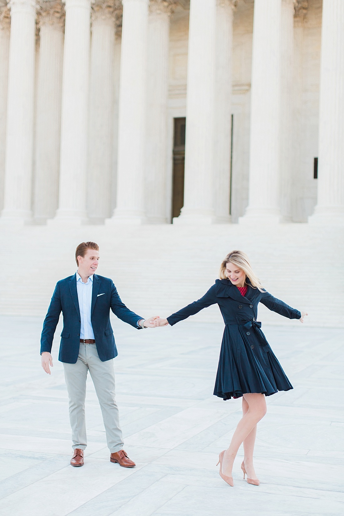 US Supreme Court engagement session | Abby Grace Photography