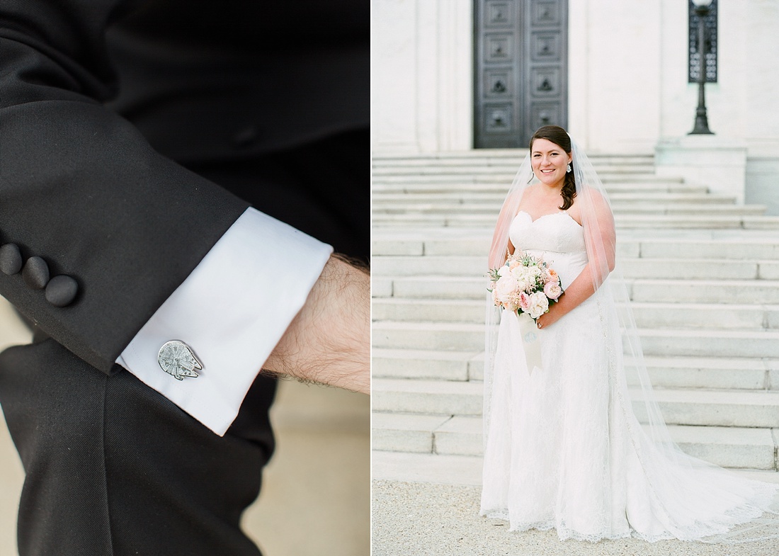 American Pharmacist's Association wedding portraits | Millennium Falcon cufflinks | Abby Grace Photography