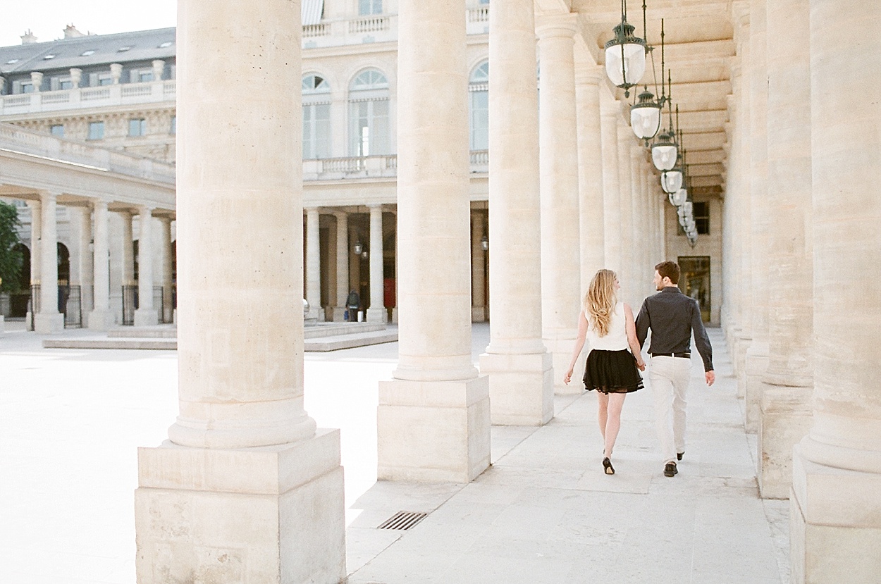 romantic Paris, France portraits at Palais-Royal | Abby Grace Photography