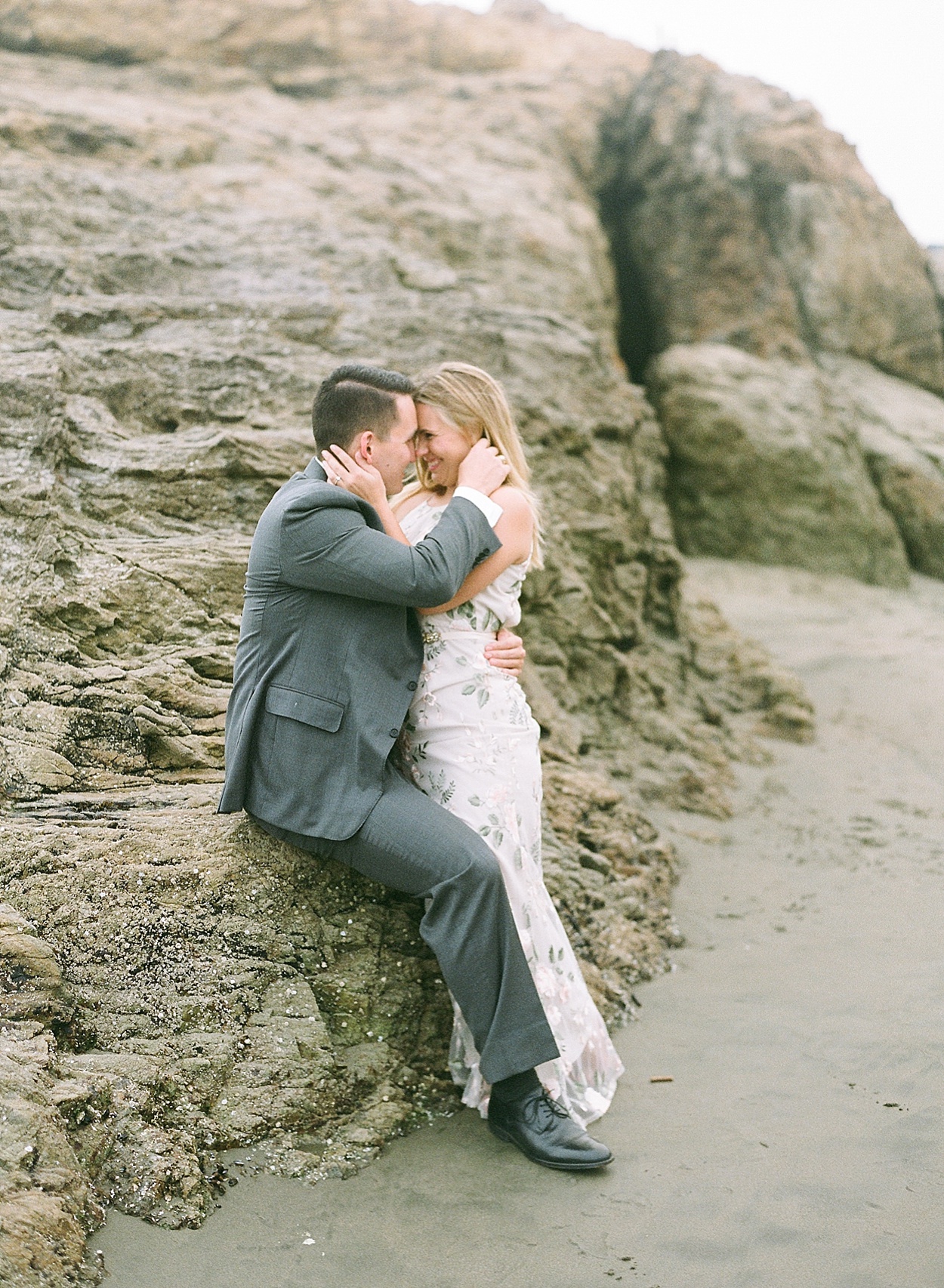 San Francisco engagement portraits at the Sutro Baths by Abby Grace