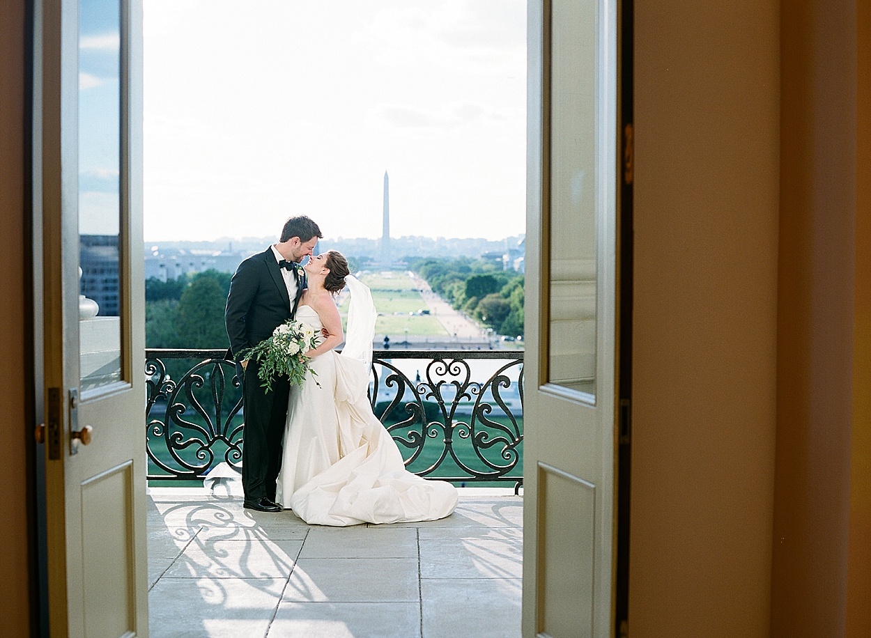 DC wedding portraits at the Capitol, Speaker of the House balcony | Abby Grace Photography