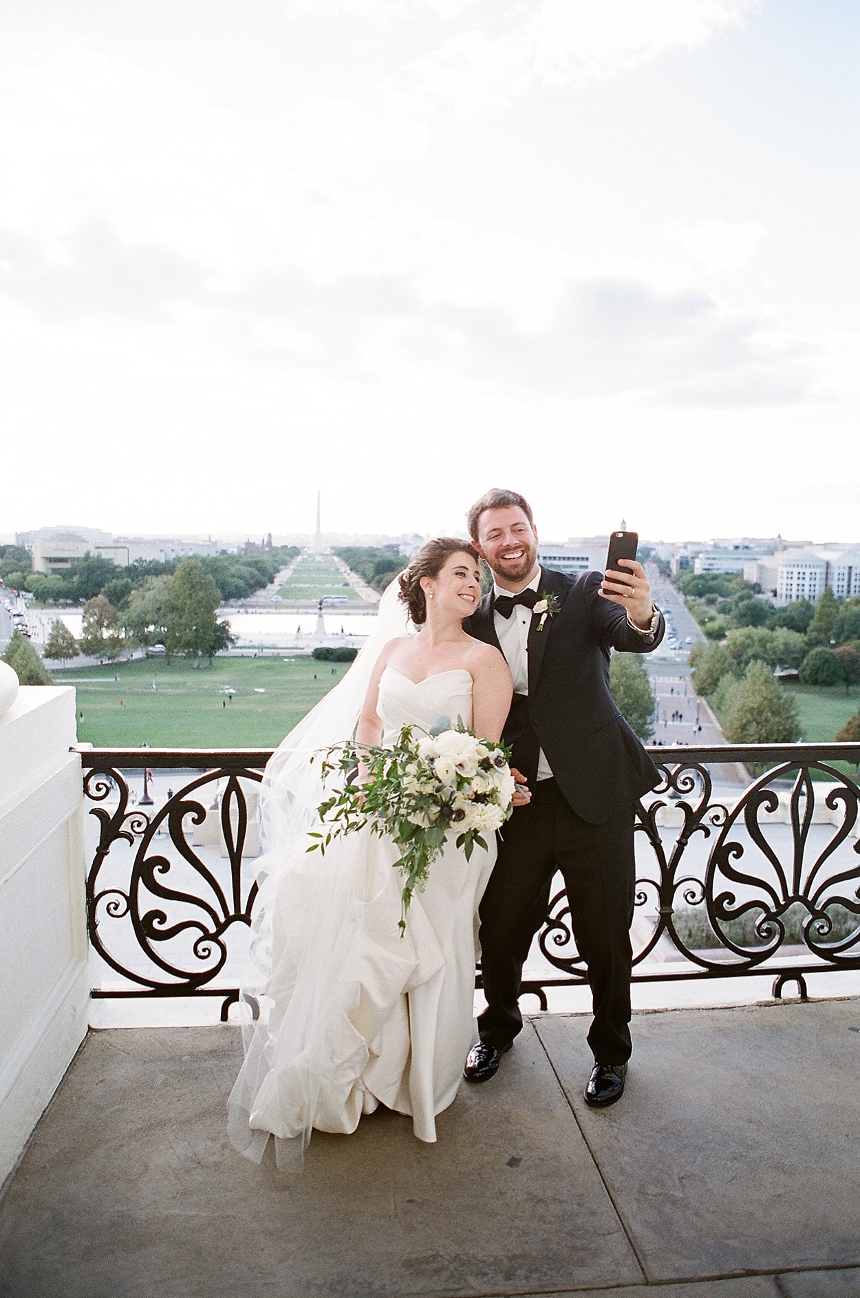 DC wedding portraits at the Capitol, Speaker of the House balcony | Abby Grace Photography