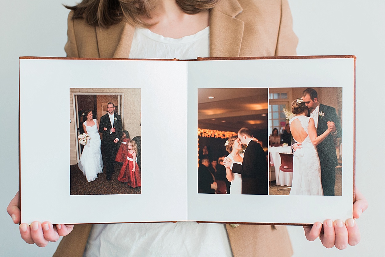 Leather wedding album | Abby Grace Photography