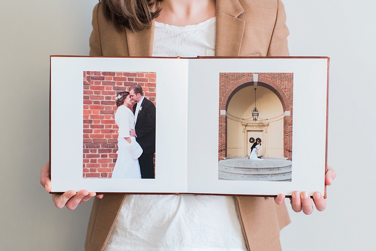 Leather wedding album | Abby Grace Photography