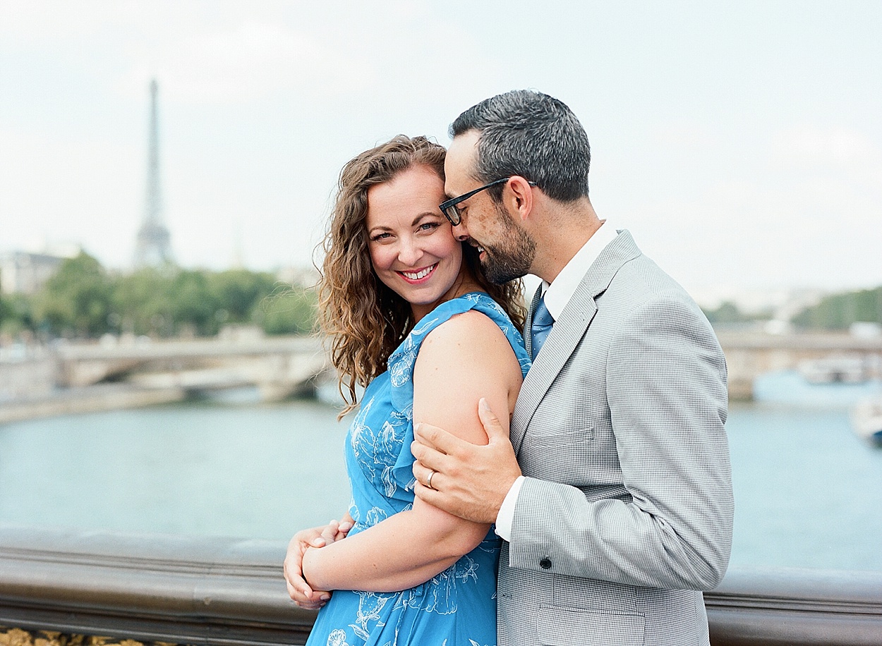 Eiffel Tower anniversary portraits in Paris | Abby Grace Photography