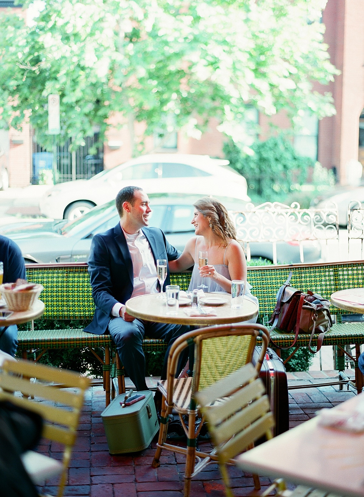 Engagement photos at Le Diplomate | Abby Grace Photography