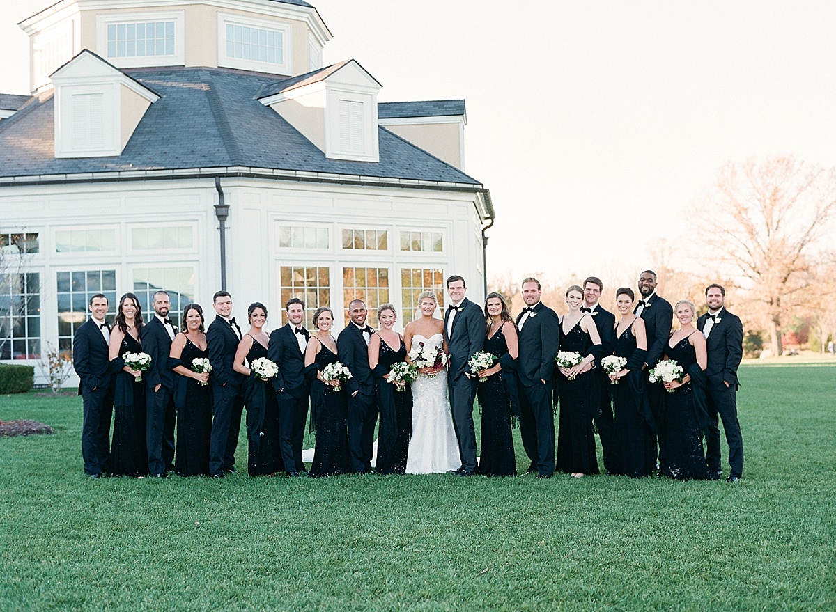 Edgy, geometric winter wedding at Salamander Resort in Middleburg, Virginia | Abby Grace Photography