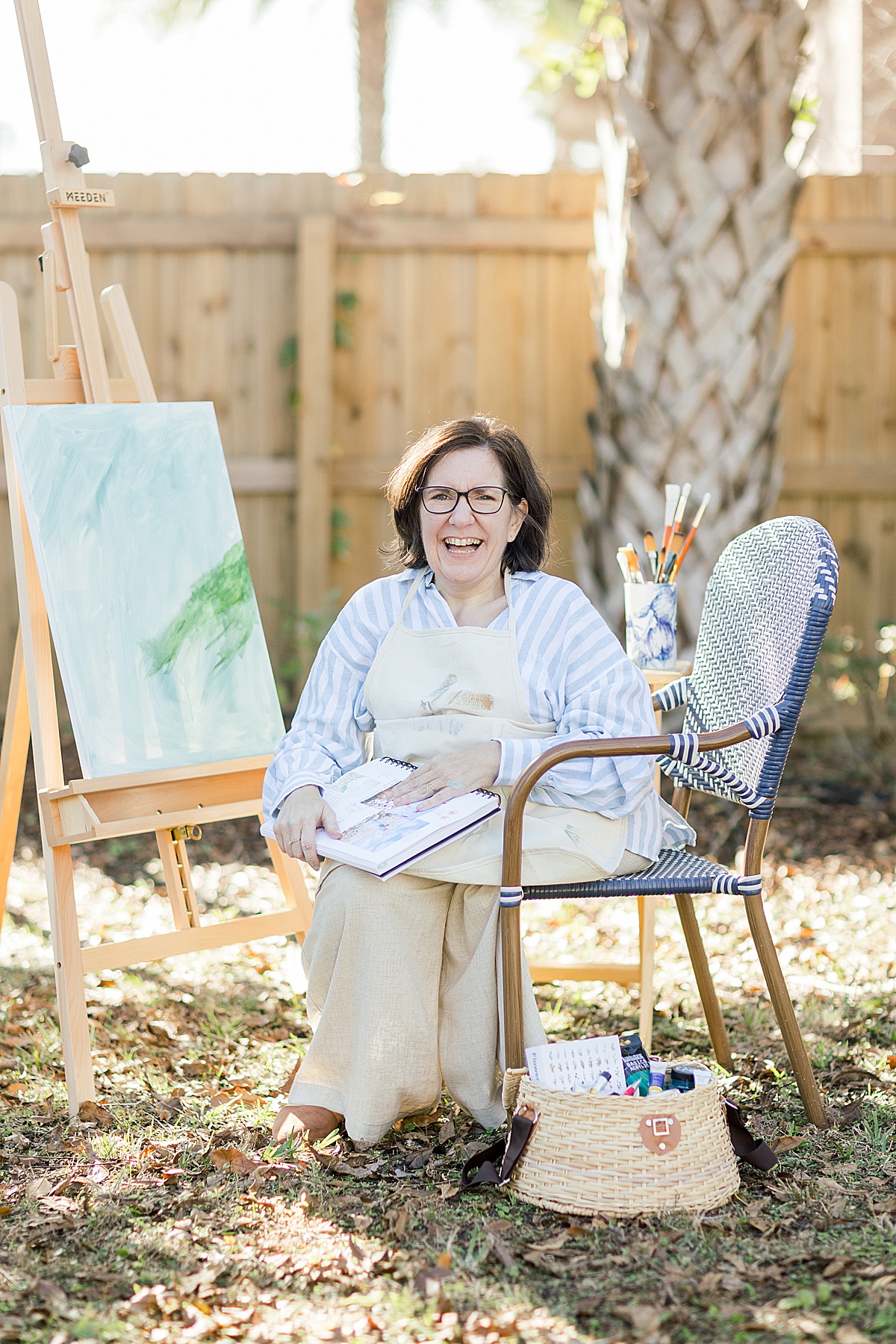 Brand shoot for artist & author D. Michele Perry in Middleburg, Florida | by Abby Grace Photography