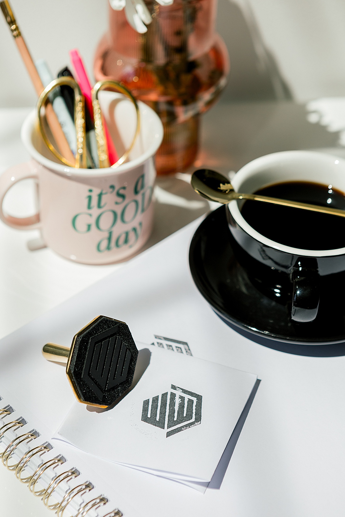 Bold & colorful brand shoot for brand & publication designer Wendy Wade of Weswen Design | Abby Grace Photography