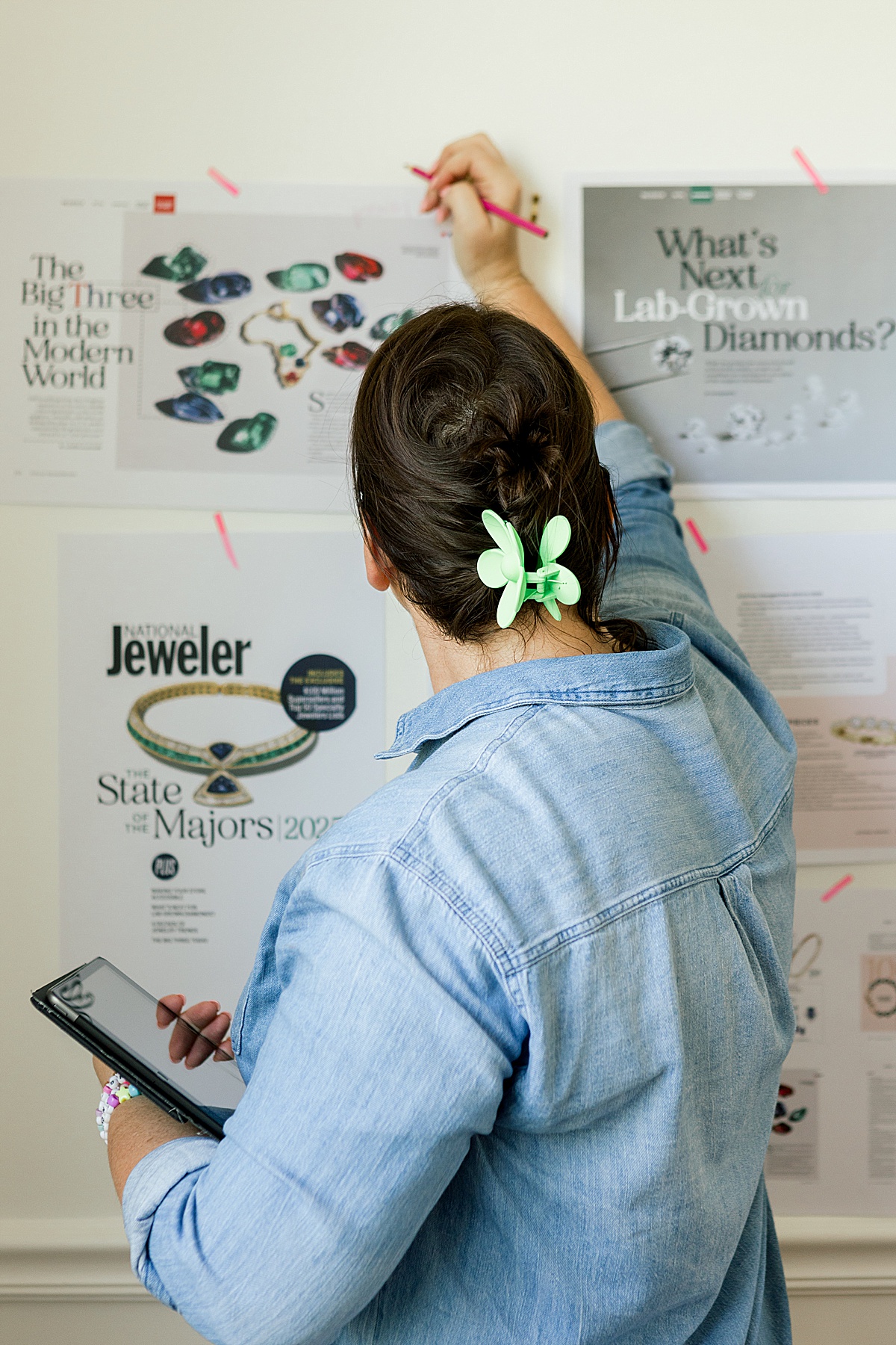 Bold & colorful brand shoot for brand & publication designer Wendy Wade of Weswen Design | Abby Grace Photography