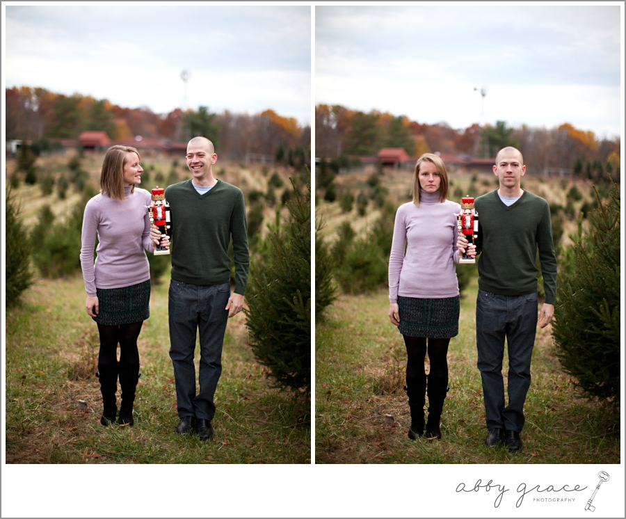 Christmas tree farm love shoot photo session