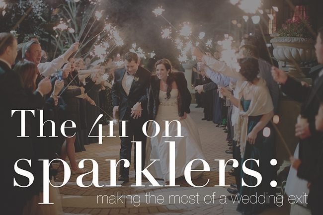 The 411 on wedding sparklers- making the most of your wedding exit- Abby Grace Photography
