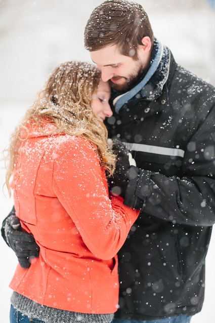 snowy Virginia anniversary session- Abby Grace Photography