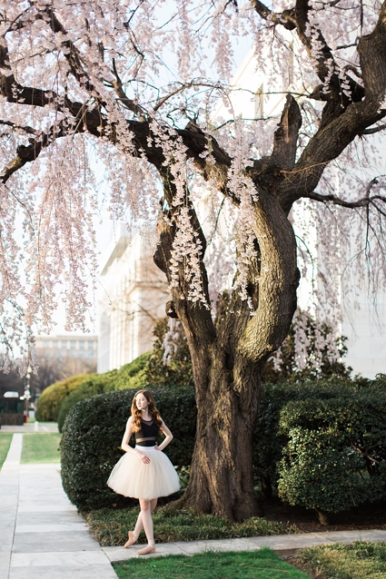 cherry blossom ballerina photo- Abby Grace Photography