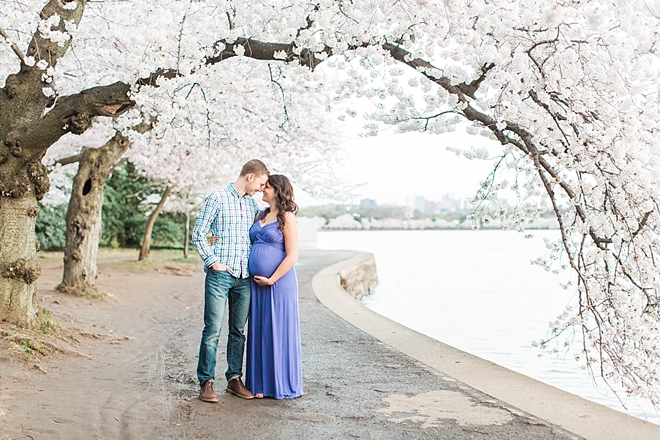 Washington DC cherry blossom Anniversary Session- Abby Grace Photography