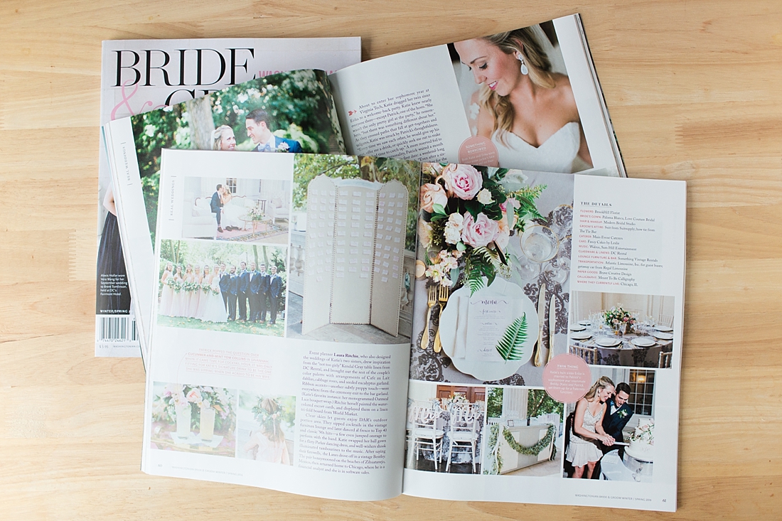 Washingtonian Bride & Groom Spring 2016 feature | Abby Grace Photography
