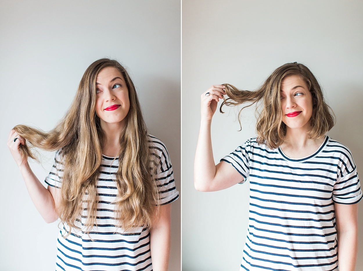 From long hair to short | Angled bob | Abby Grace