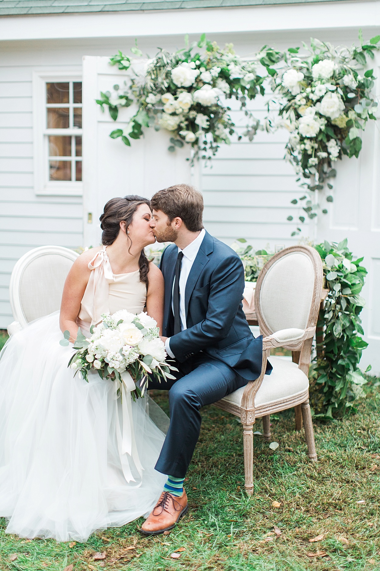 French styled wedding shoot with blush + soft green | Dear Sweetheart Events + Abby Grace Photography