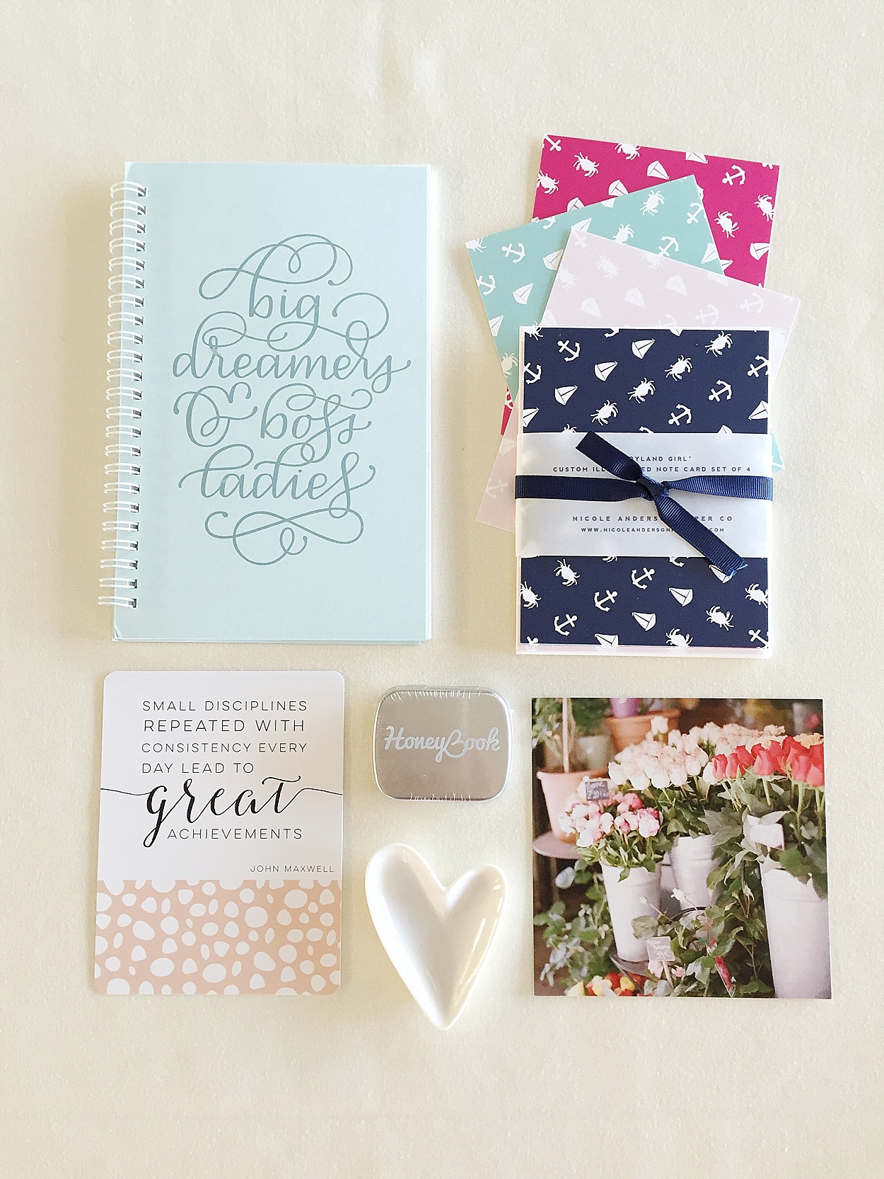 Creative At Heart conference swag bag | Abby Grace