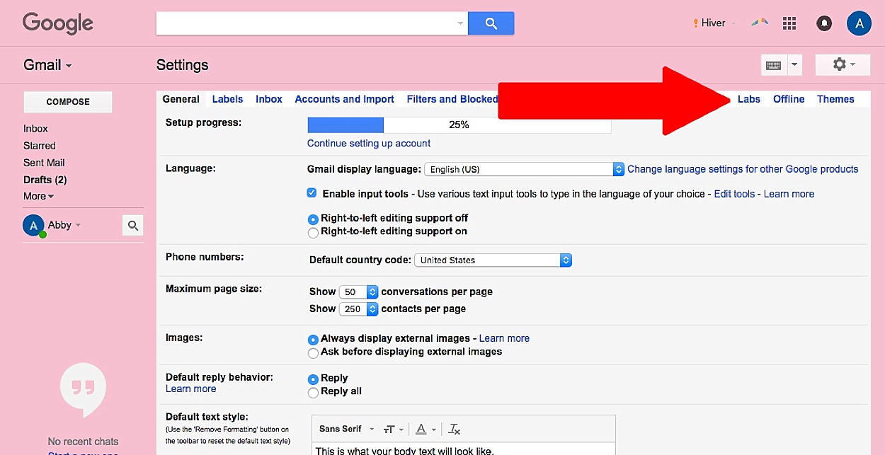 How to enable Gmail canned responses tutorial | Abby Grace Photography