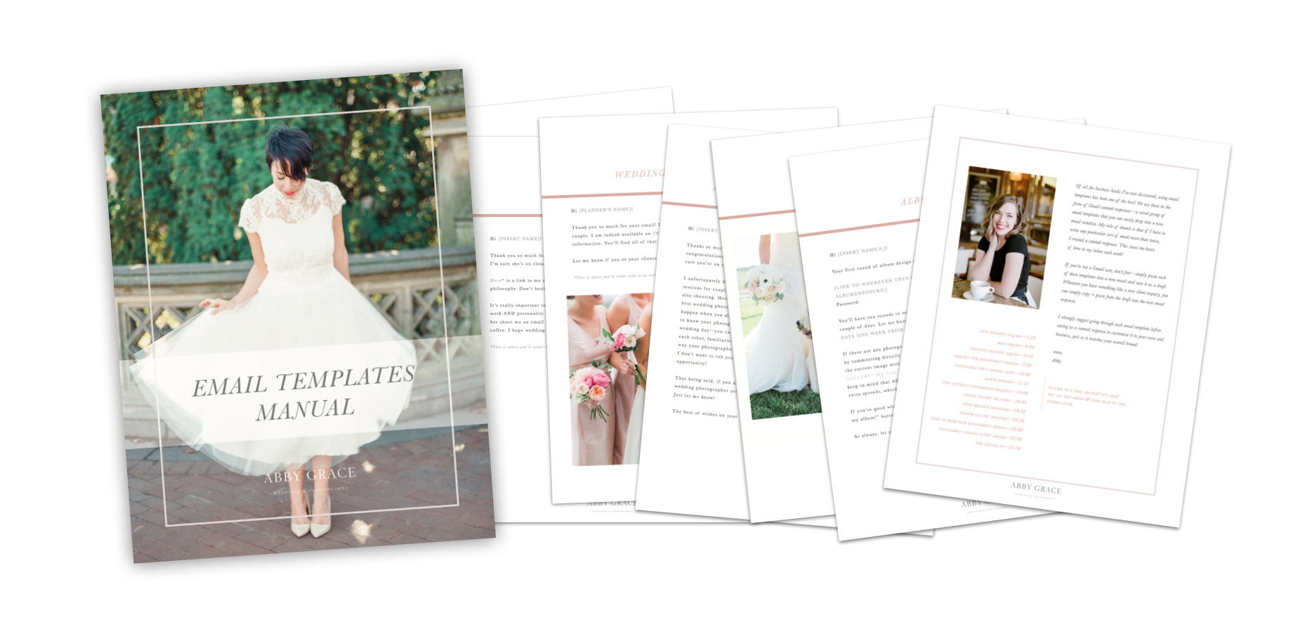 Email templates for wedding photographers | Abby Grace Photography