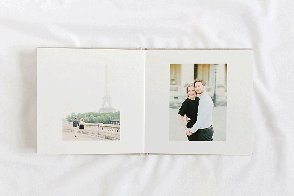 Paris, France engagement photo guestbook | Abby Grace 